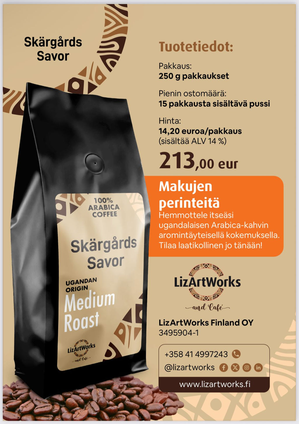 Medium roasted coffee - Skärgårds savor