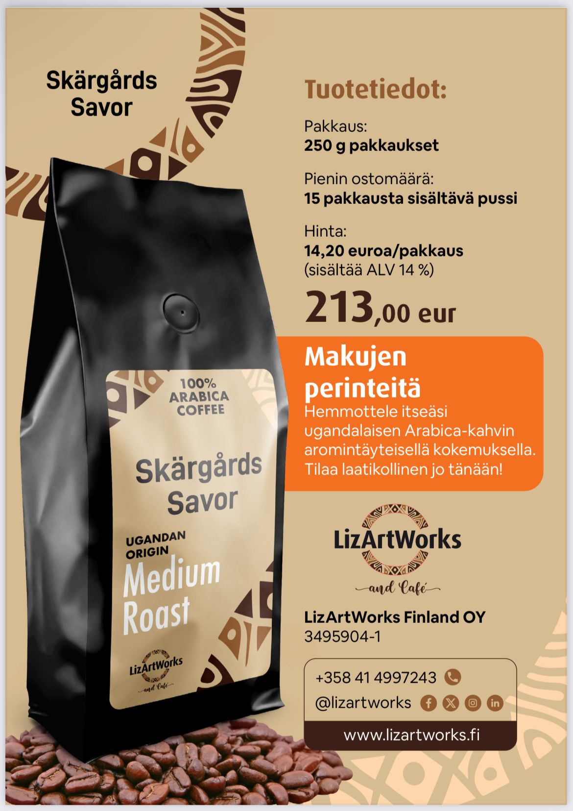Medium roasted coffee - Skärgårds savor
